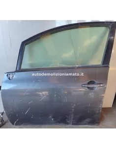Porta anteriore sx Toyota Auris 08 grigio scuro nuda 1.4 D-4D JPP BER 5P/D