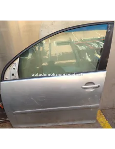Porta anteriore sx Volkswagen Golf 5 1K grigio chiaro NUDA 1.4 16V 103KW TSI