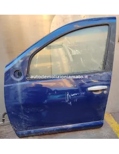 Porta anteriore sx Dacia Sandero 09 blu NUDA 1.2 16V BER 5P/B/1149CC