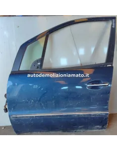 Porta anteriore sx Mercedes-Benz Classe A W168 03 blu NUDA 140 BER 5P/B/1397CC