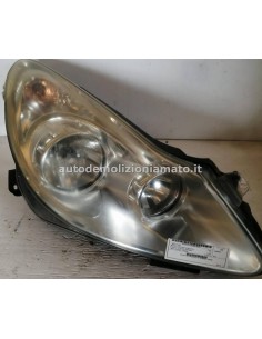 Proiettore/faro anteriore dx Opel Corsa S07 2010 con regolazione direzionale originale