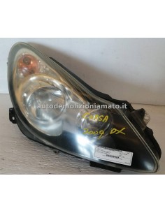 Proiettore/faro dx Opel Corsa S07 2010 con regolazione direzionale originale